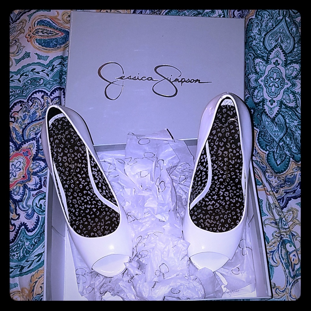 Jessica Simpson open toe heels